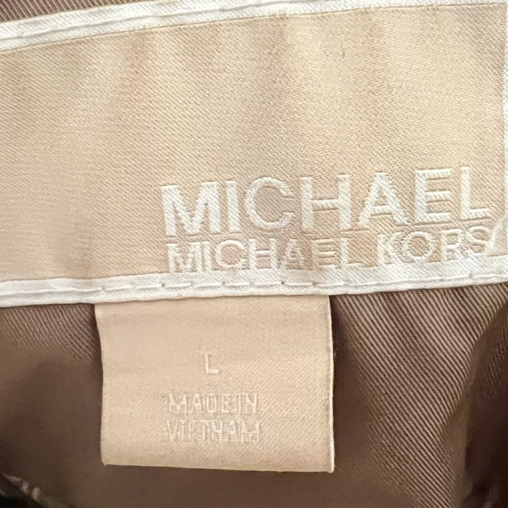 Michael Kors Quilted Tan Trench Coat - Picture 10 of 11